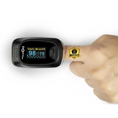 BPL Medical Technologies Smart Oxy Finger Tip Pulse Oximeter (Black)|High Accuracy|SPO2|Perfusion Index| OL...