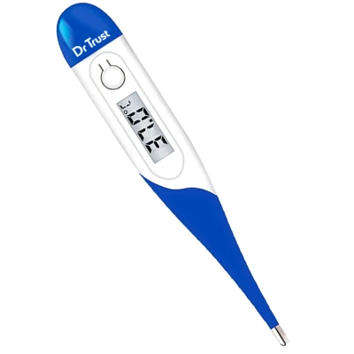 Dr Trust (USA) Waterproof Flexible Tip Digital Thermometer (White)-604