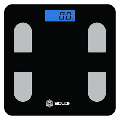 Boldfit Weight Machine for Home Digital Weighing Machine for Human Body with LCD Display Max Weight Capacity 180Kgs (Batte...