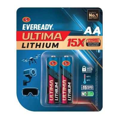 EVEREADY Ultima Lithium AA Batteries – Pack of 2, 15X Longest Lasting, Anti-Leak Technology, Lightweight for High Performa... — VK Furniture & Electronics | VK Furniture Mangalore