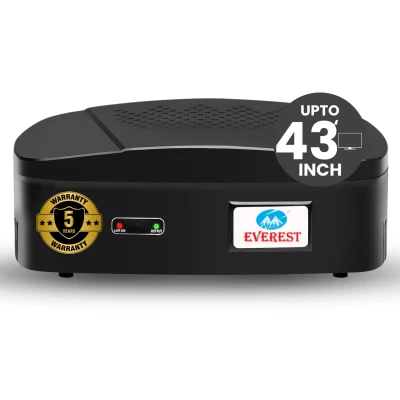Everest ENT 60-N New Model ABS Body Voltage Stabilizer Used Upto 43 Inches LED TV + Home Theater + Set Top ...