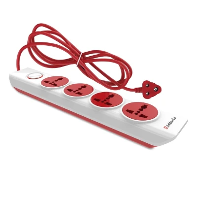 Goldmedal i-Design 4x1 Extension Board | 4 Universal Sockets | Master Switch with LED Indicator | 3 Pin Plug | 2-Meter Ext...