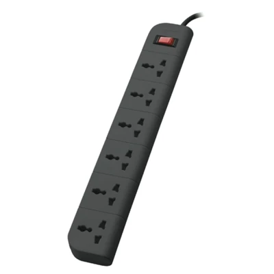 Belkin 6-Socket Extension Board with Surge Protector Universal Socket with 6.5Ft (2-Meter) Heavy Duty Cable Overload Prote...