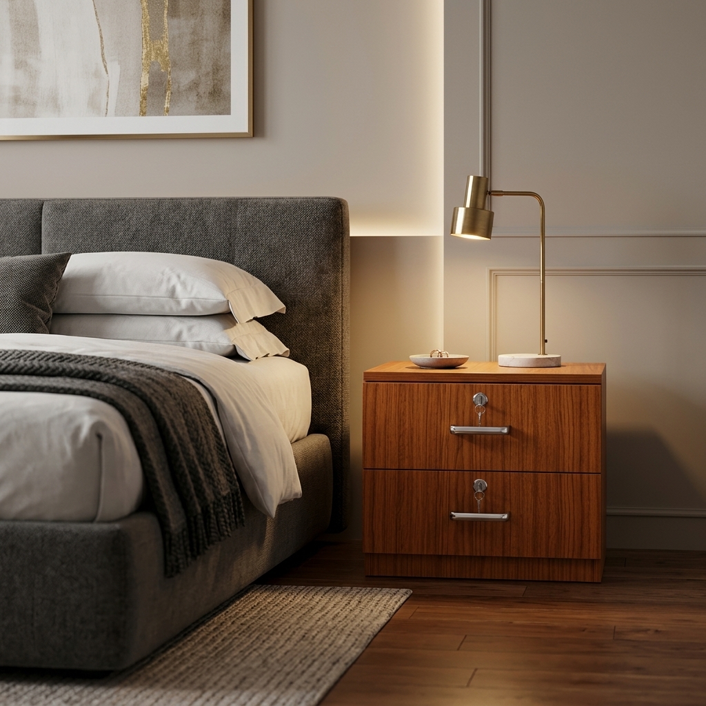 VK IVORY BEDSIDE TABLE — VK Furniture & Electronics | VK Furniture Mangalore