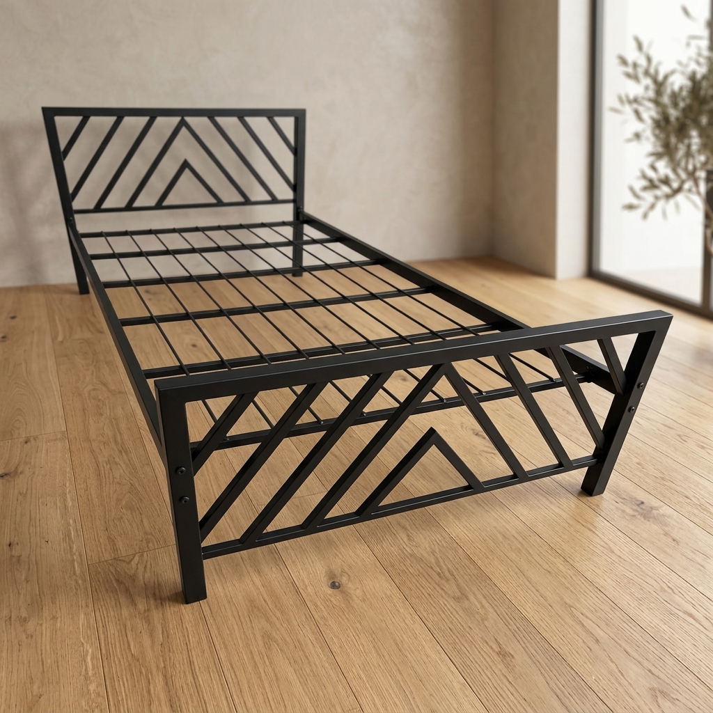 VK AXTON SINGLE COT — VK Furniture & Electronics | VK Furniture Mangalore