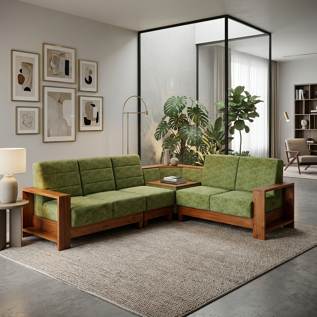 VK EXPRESS CORNER SOFA SET — VK Furniture & Electronics | VK Furniture Mangalore