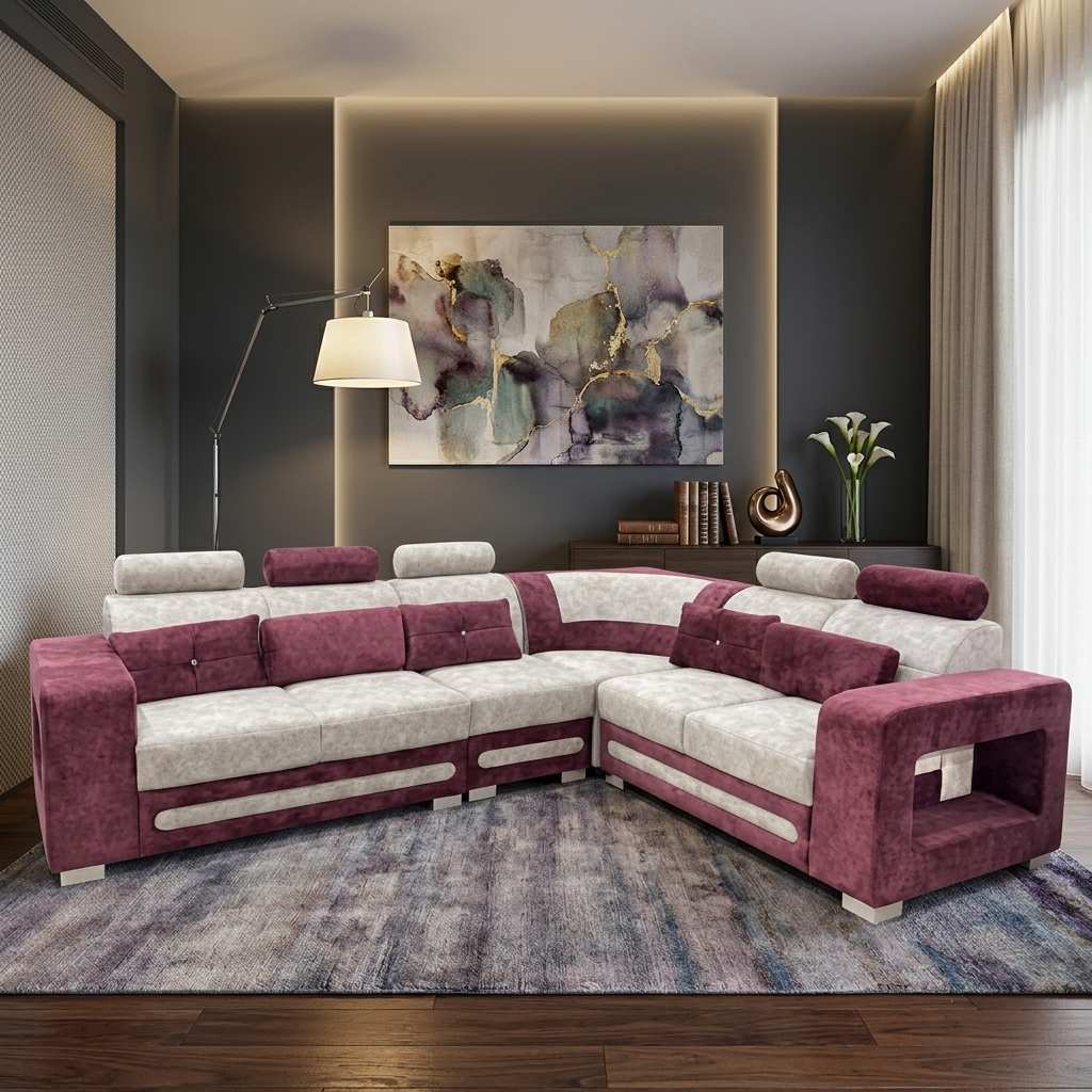 VK FOCUS CORNER SOFA SET — VK Furniture & Electronics | VK Furniture Mangalore