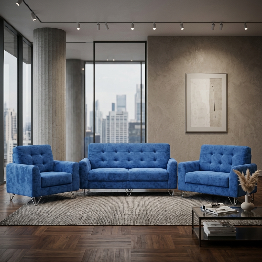 VK FRENCH MODEL 3 SEATER — VK Furniture & Electronics | VK Furniture Mangalore