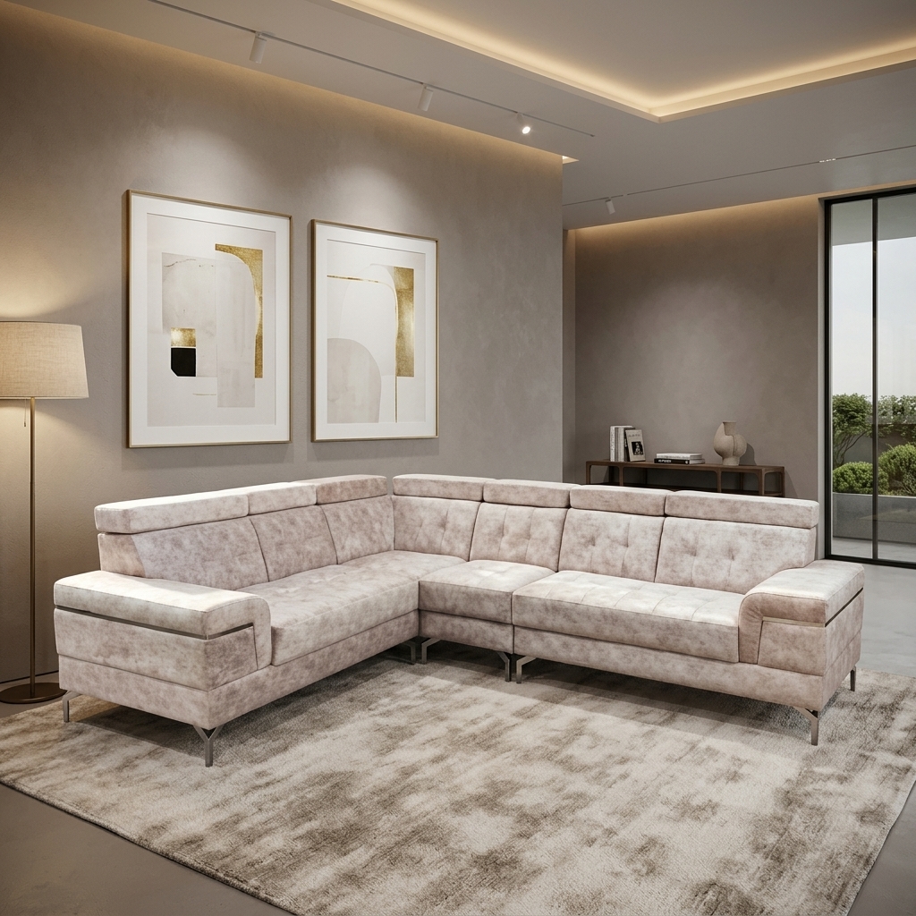 VK HOLLAND CORNER SOFA SET — VK Furniture & Electronics | VK Furniture Mangalore