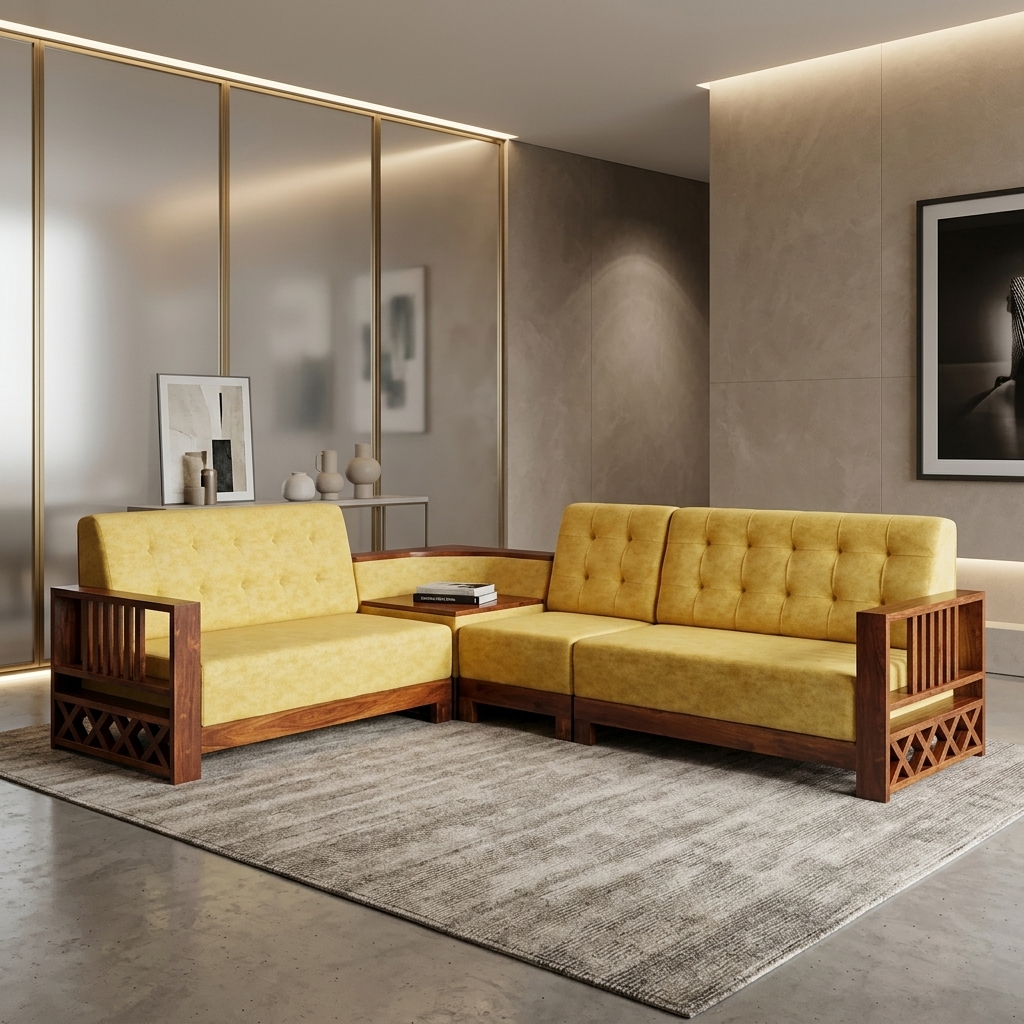 VK SIGNATURE CORNER SOFA SET — VK Furniture & Electronics | VK Furniture Mangalore
