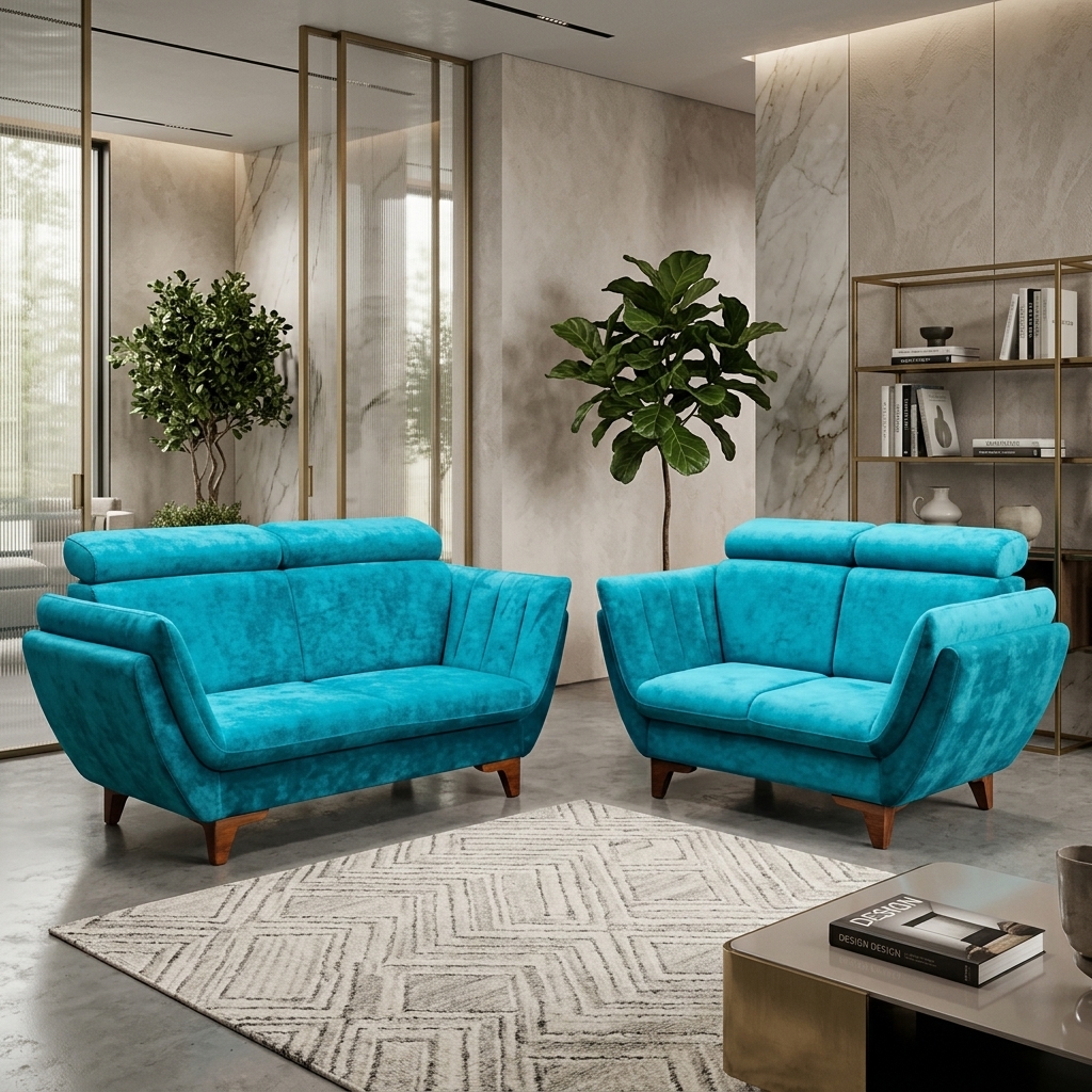 VK VOWEL 3+2 SOFA SET — VK Furniture & Electronics | VK Furniture Mangalore