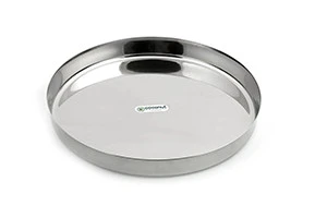 Stainless Steel Plain kumcha Dinner Plate