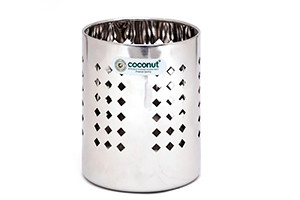 Stainless Steel Oak Cutlery Holder