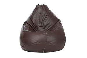 VK Premium Fabric Classic Brown Bean Bag XXXL Filled With Beans