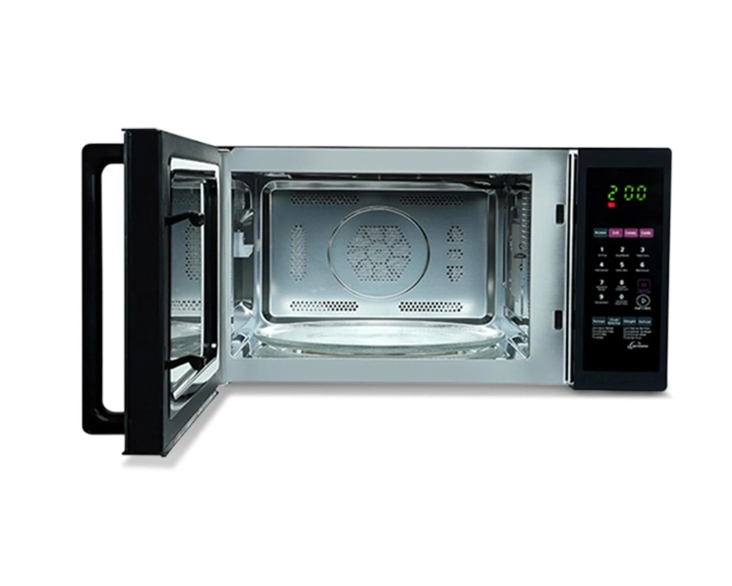 GODREJ MICRO WAVE OVEN GME 734 CR1 PM 34LTR VIOLET FLORAL - VK Furniture | VK Furniture & Electronics Mangalore