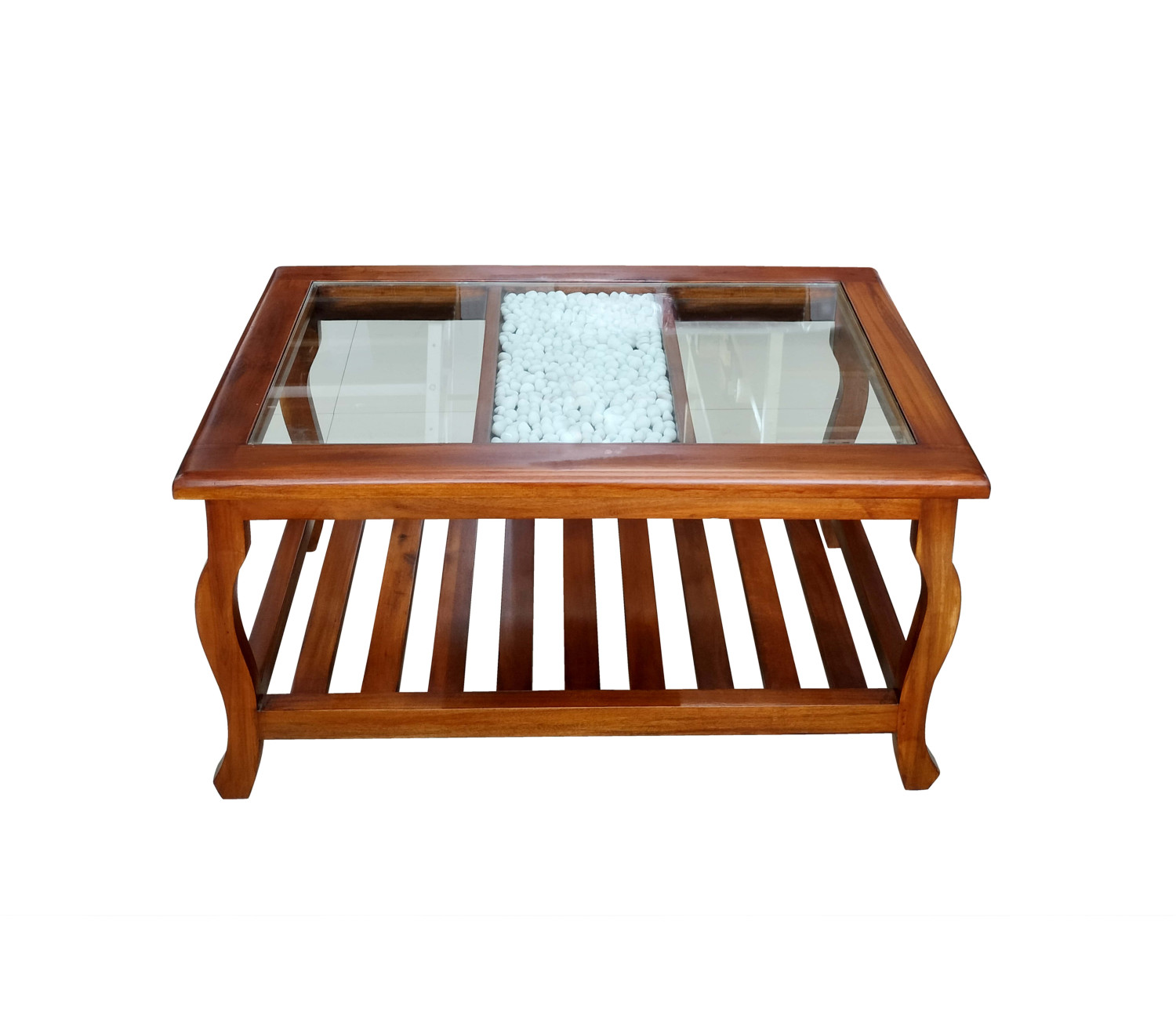 S Leg  Middle Stone Coffee Table