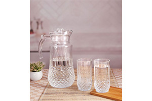 ROXX Longchamp Beverage Jug Glass Set  (Glass)
