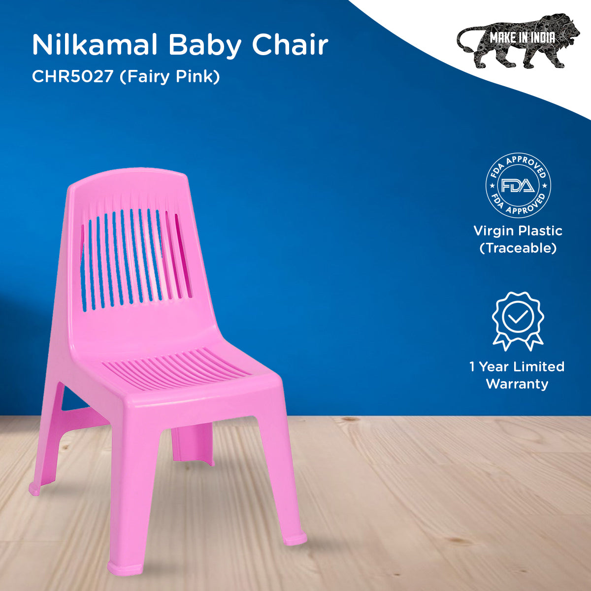 Nilkamal CHR5027 Plastic Baby Armless Chair - Nilkamal | VK Furniture & Electronics Mangalore