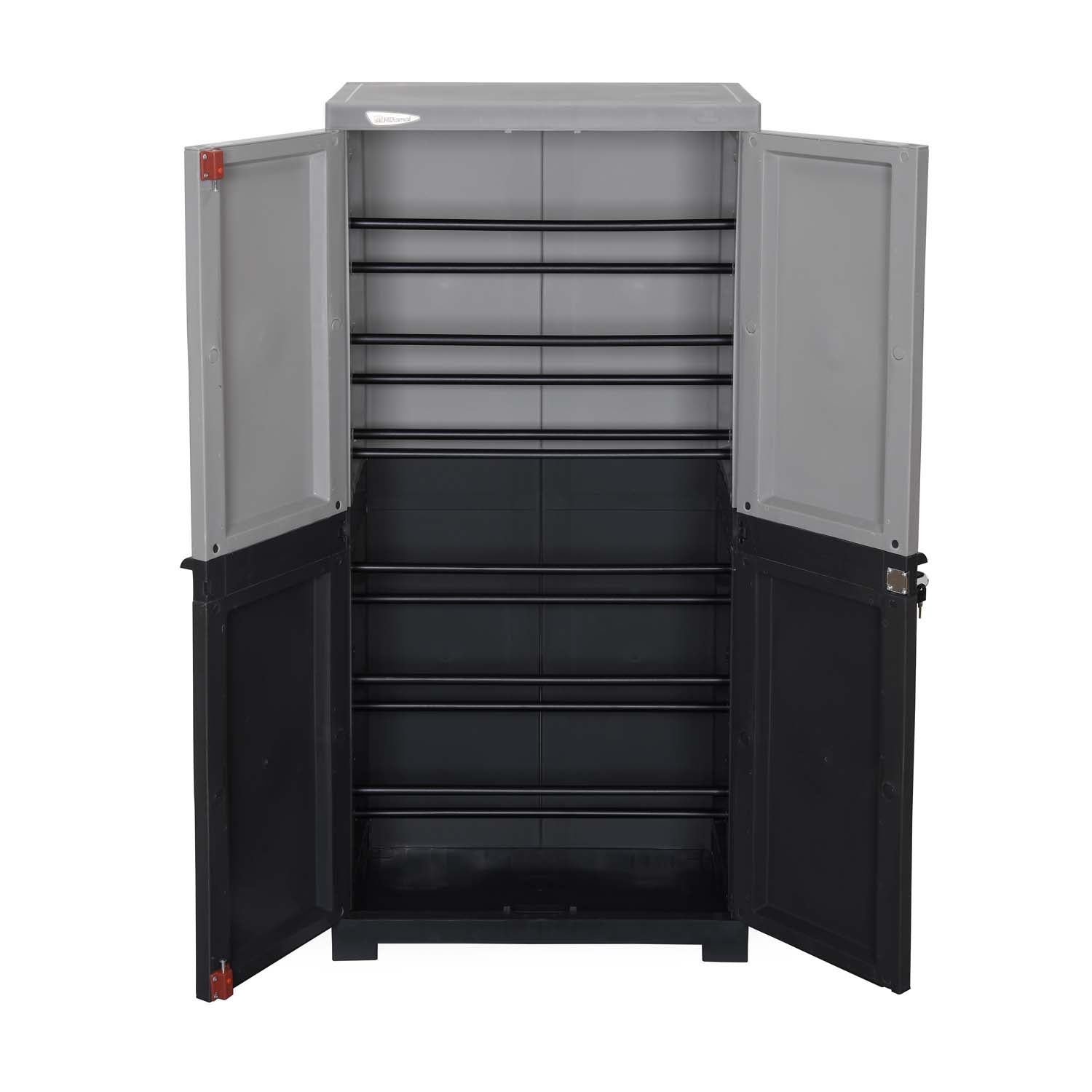 Nilkamal Freedom (FMSC18D) Plastic Shoe Cabinet (Haze Grey & Charcoal Grey) - Nilkamal | VK Furniture & Electronics Mangalore