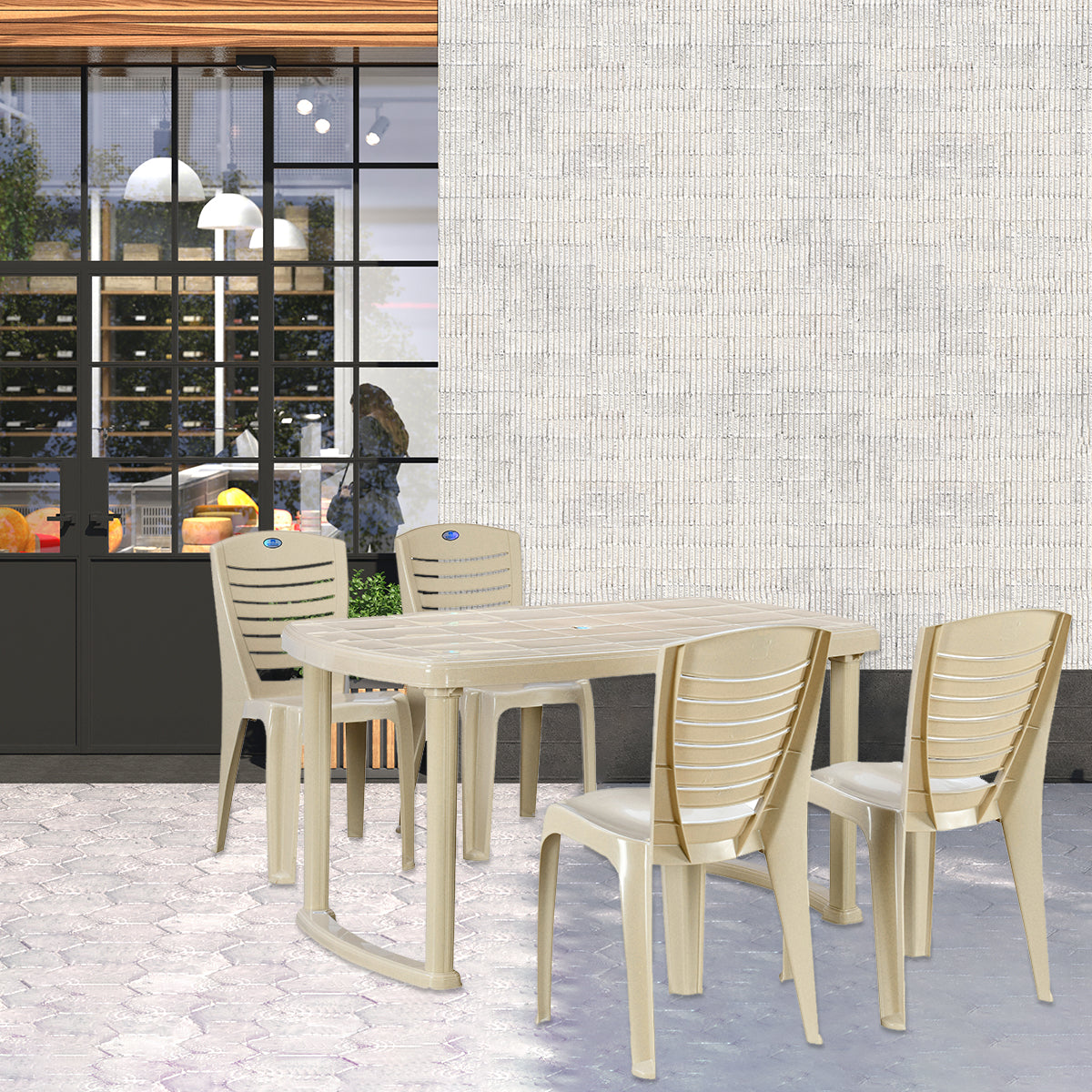 Nilkamal Mega 4 Seater Dining Set - Nilkamal | VK Furniture & Electronics Mangalore