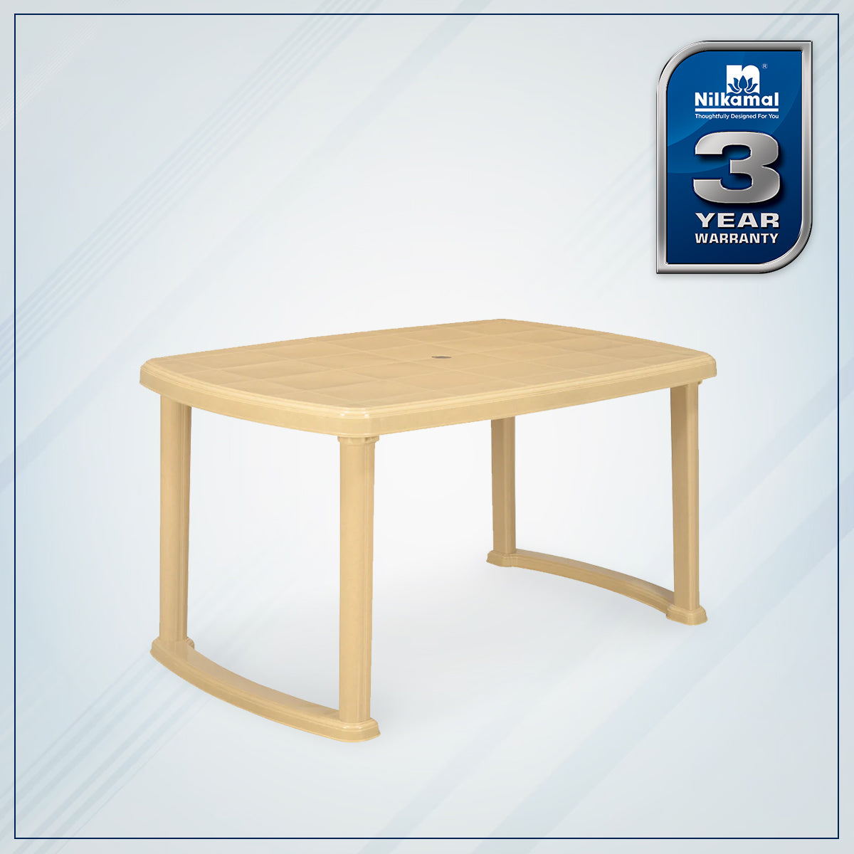 Nilkamal Mega Dinning Table (Marble Beige) - Nilkamal | VK Furniture & Electronics Mangalore