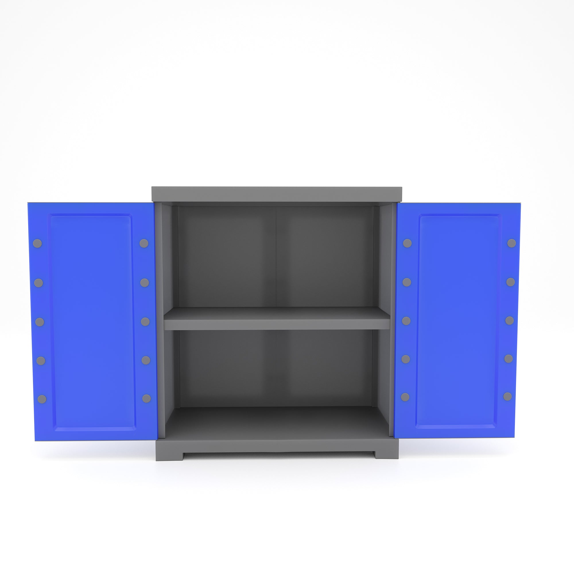 Nilkamal Freedom Mini Small (FMS) Plastic Storage Cabinet (Deep Blue / Grey) - Nilkamal | VK Furniture & Electronics Mangalore
