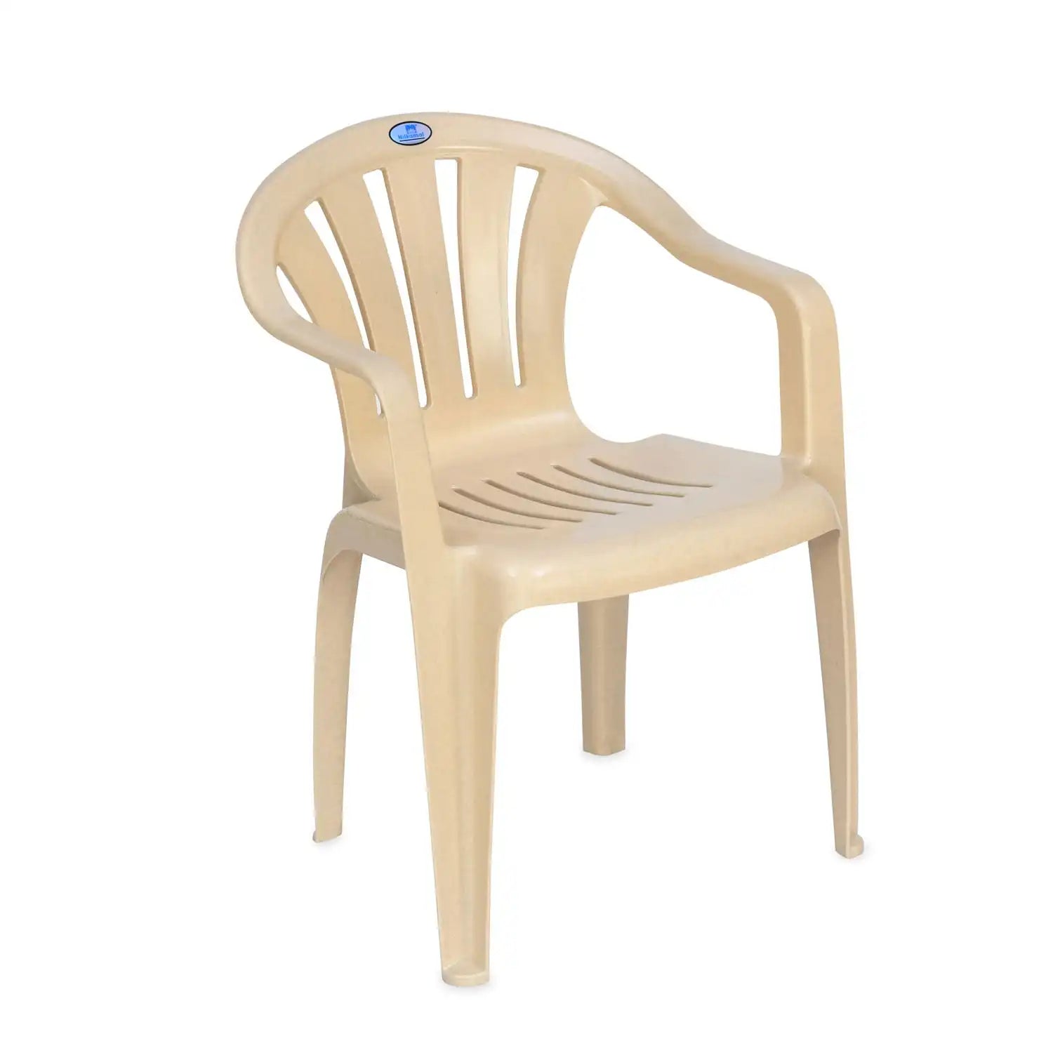 Nilkamal CHR2005 Plastic Arm Chair (Marble Beige) - Nilkamal | VK Furniture & Electronics Mangalore
