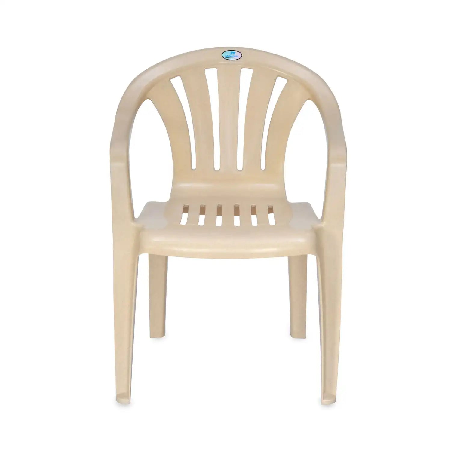 Nilkamal CHR2005 Plastic Arm Chair (Marble Beige) - Nilkamal | VK Furniture & Electronics Mangalore