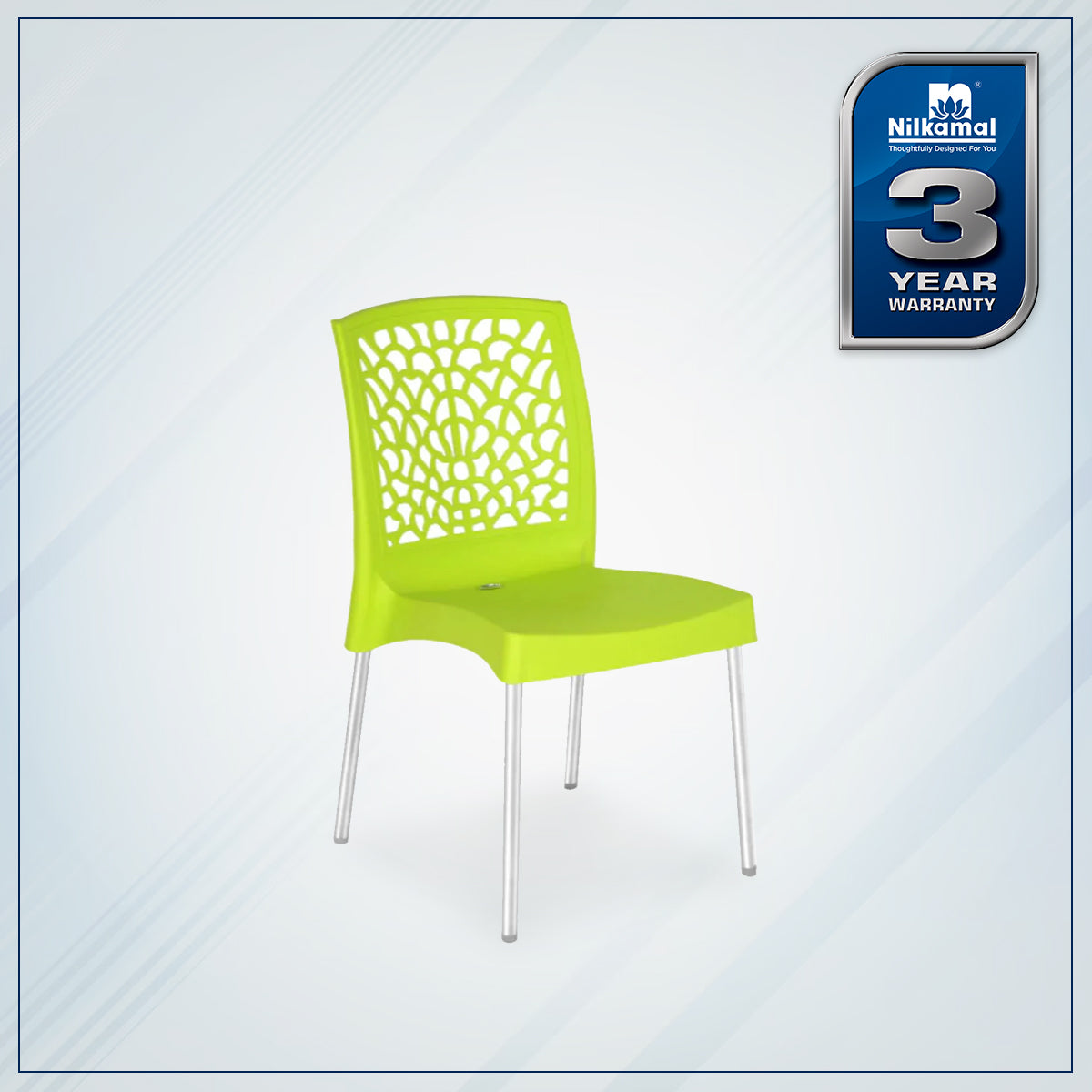 Nilkamal Novella 19 Plastic Armless Chair (Citrus Green) - Nilkamal | VK Furniture & Electronics Mangalore