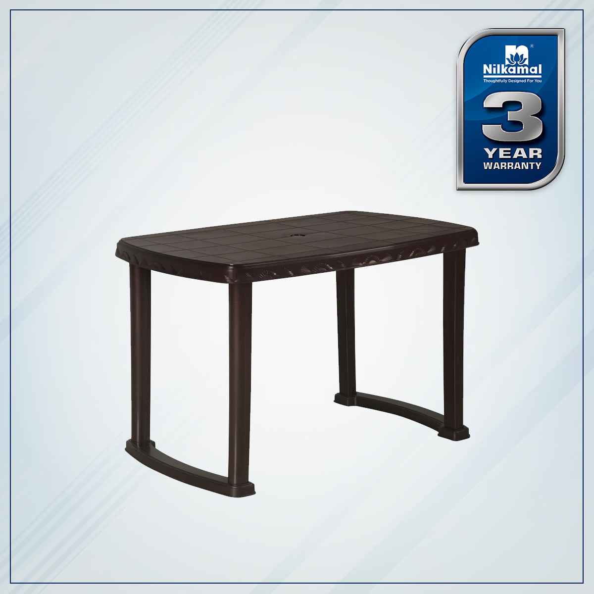 Nilkamal Shahenshah Dining Table (Weather Brown) - Nilkamal | VK Furniture & Electronics Mangalore