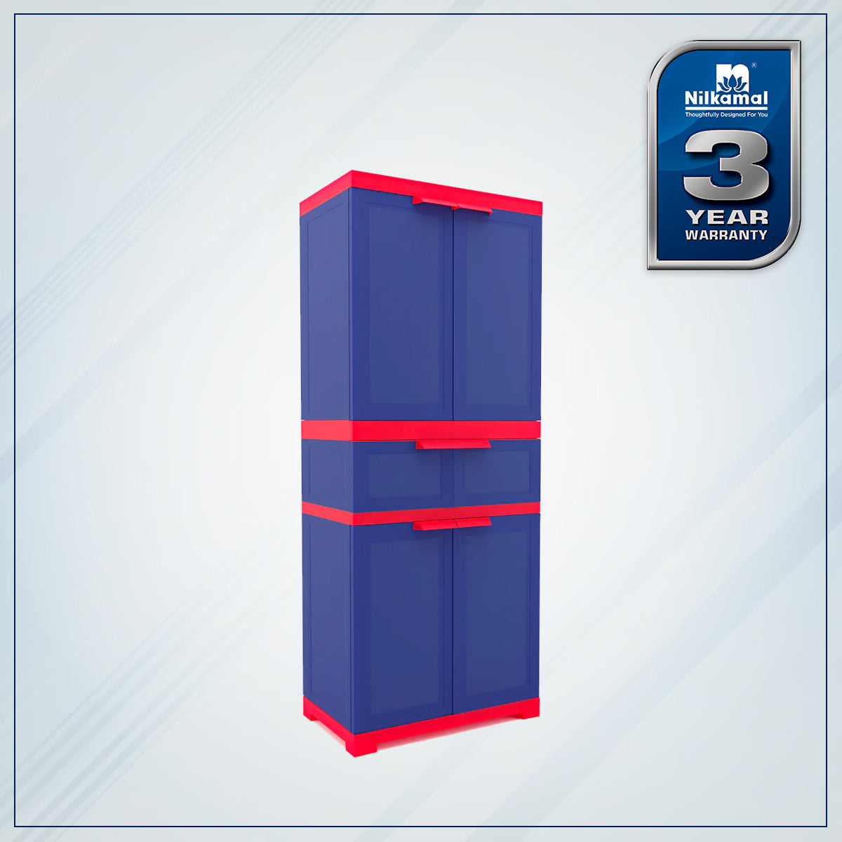 Nilkamal Freedom with 1 Drawer (Pepsi Blue / Bright Red / Yellow) - Nilkamal | VK Furniture & Electronics Mangalore