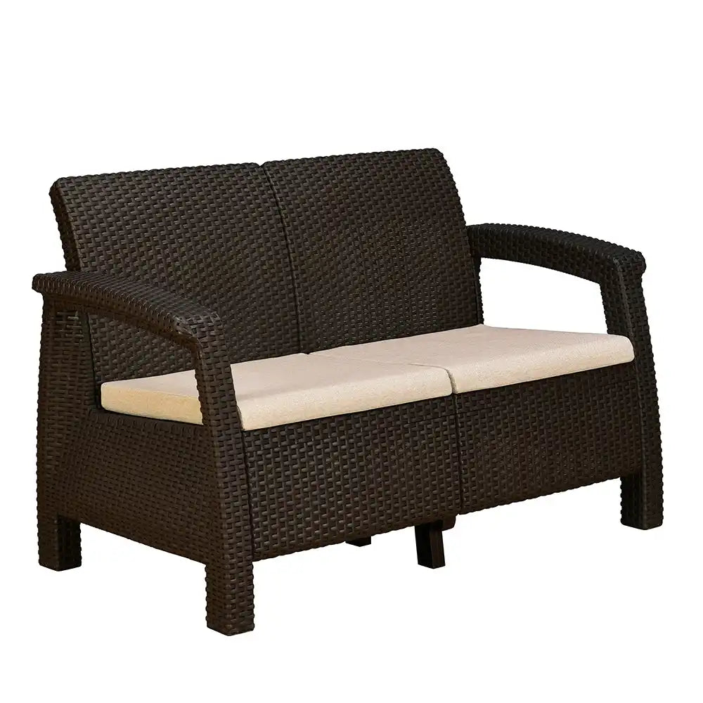 Nilkamal Goa Two Seater Plastic Sofa Set with Cushion - Nilkamal | VK Furniture & Electronics Mangalore