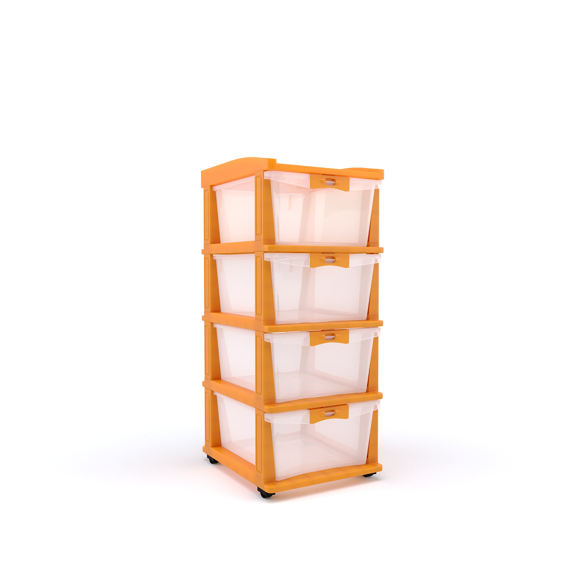 Nilkamal CHTR24 Four Layers Chest of Drawer (Orange) - Nilkamal | VK Furniture & Electronics Mangalore