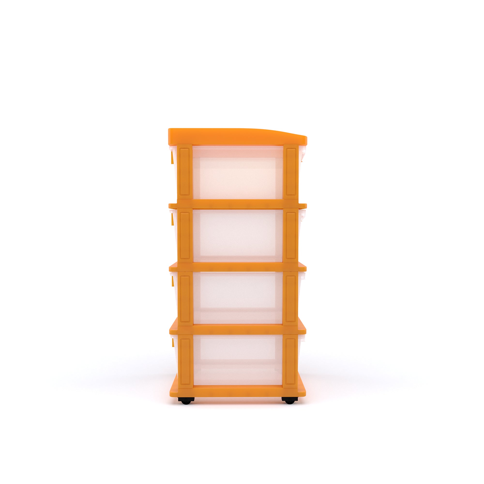 Nilkamal CHTR24 Four Layers Chest of Drawer (Orange) - Nilkamal | VK Furniture & Electronics Mangalore