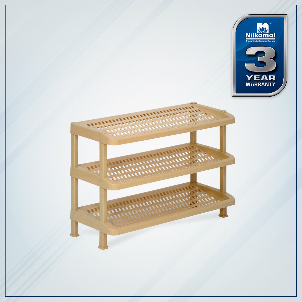 Nilkamal Multipurpose Rack 03 (Marble Beige) - Nilkamal | VK Furniture & Electronics Mangalore