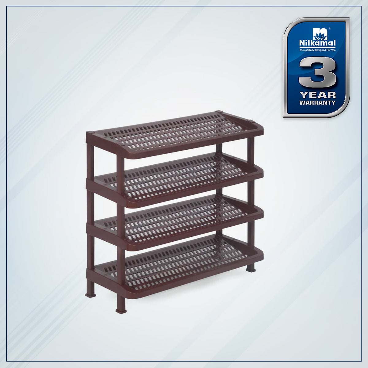 Nilkamal Multipurpose Rack 04 (Maroon) - Nilkamal | VK Furniture & Electronics Mangalore