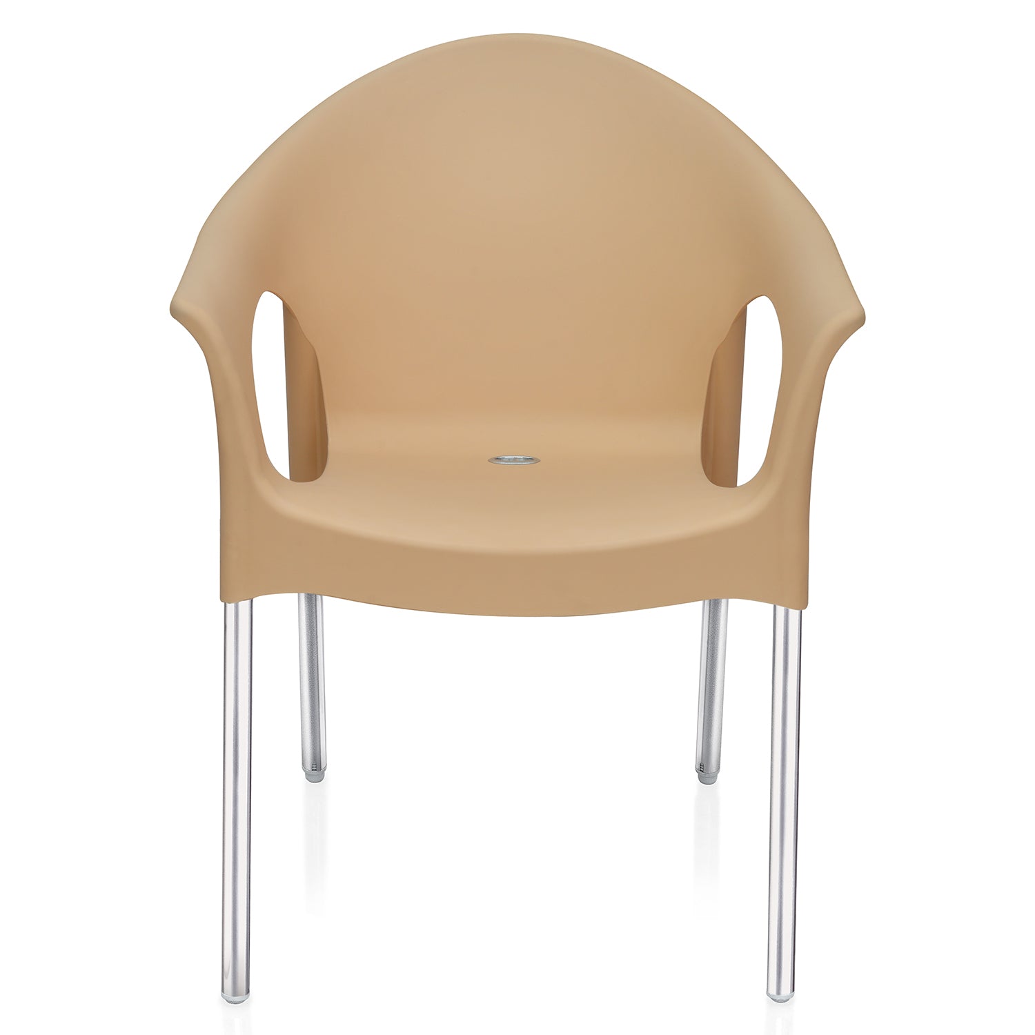 Nilkamal Novella 09 Plastic Arm Chair (Biscuit) - Nilkamal | VK Furniture & Electronics Mangalore