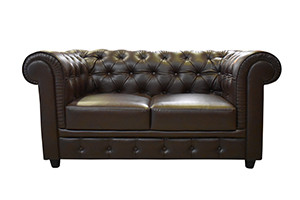 VK Rustic Button 2 Seater Sofa Set