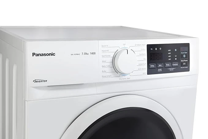 Panasonic 7 kg  Fully Automatic Front Loading Washing Machine (NA-147MH2W01) - Panasonic | VK Furniture & Electronics Mangalore